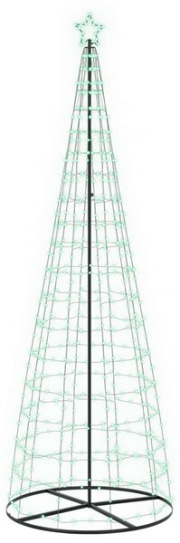 LED Karácsonyi Fenyő 300 cm 390 LED RGB Acél RGB