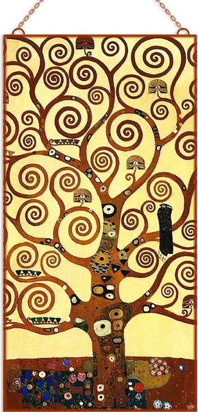 Klimt - Az élet fája üvegkép, falikép