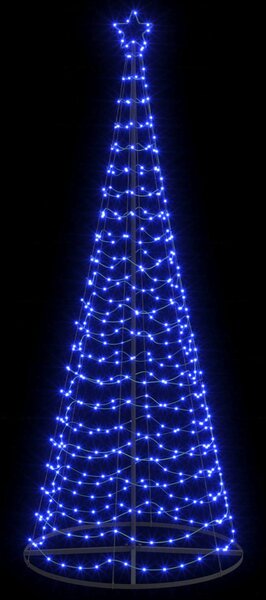 LED spirál karácsonyfa talppal EKENAS 250 cm 370 LED Kék