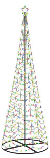 LED spirál karácsonyfa talppal EKENAS 300 cm 475 LED Többszínű