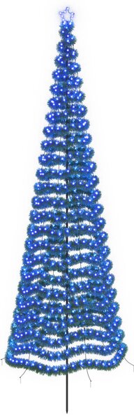 LED-es csillogó karácsonyfa földnyárssal EKENAS 400 cm 588 LED