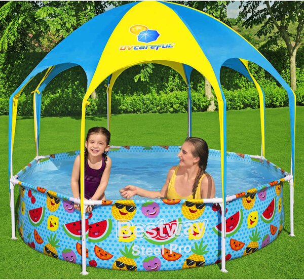Bestway Steel Pro UV Careful talaj feletti gyerekmedence 244 x 51 cm