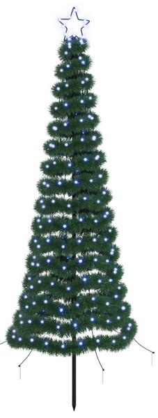 LED-es csillogó karácsonyfa földnyárssal EKENAS 180 cm 220 LED