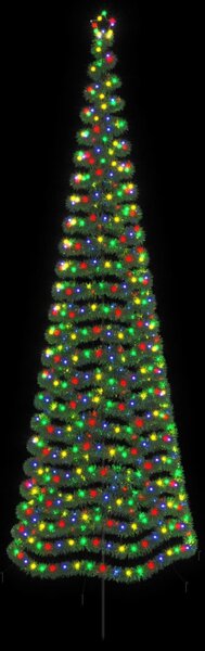 LED-es csillogó karácsonyfa földnyárssal EKENAS 400 cm 588 LED