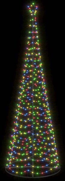 LED spirál karácsonyfa talppal EKENAS 300 cm 475 LED Többszínű