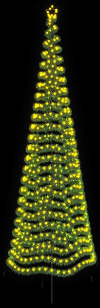 LED-es csillogó karácsonyfa földnyárssal EKENAS 400 cm 588 LED