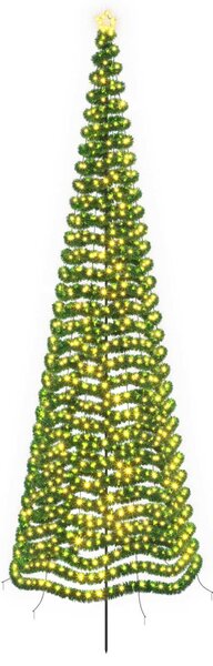 LED-es csillogó karácsonyfa földnyárssal EKENAS 500 cm 868 LED