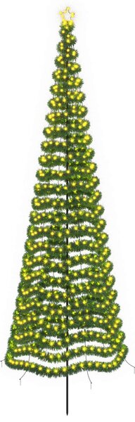 LED-es csillogó karácsonyfa földnyárssal EKENAS 400 cm 588 LED
