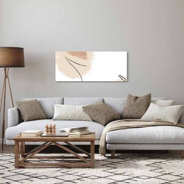Kép - Fehér absztrakció (120x50 cm)