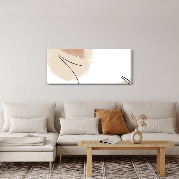 Kép - Fehér absztrakció (120x50 cm)