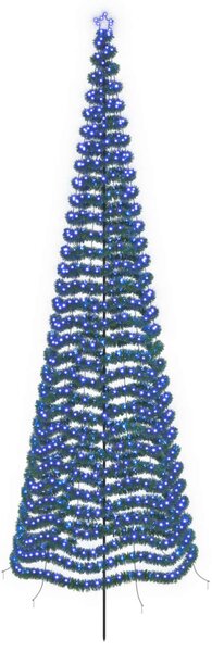 LED-es csillogó karácsonyfa földnyárssal EKENAS 500 cm 868 LED