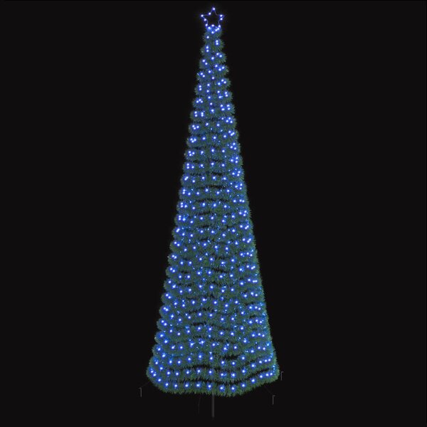 LED-es csillogó karácsonyfa földnyárssal EKENAS 300 cm 475 LED