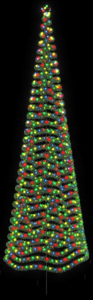 LED-es csillogó karácsonyfa földnyárssal EKENAS 500 cm 868 LED