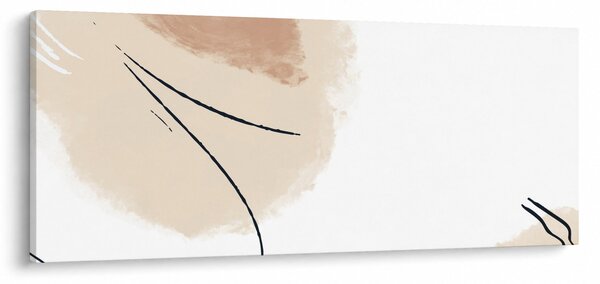 Kép - Fehér absztrakció (120x50 cm)