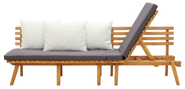Tömör akácfa kerti heverő 200 x 65 cm