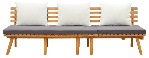 Tömör akácfa kerti heverő 200 x 65 cm