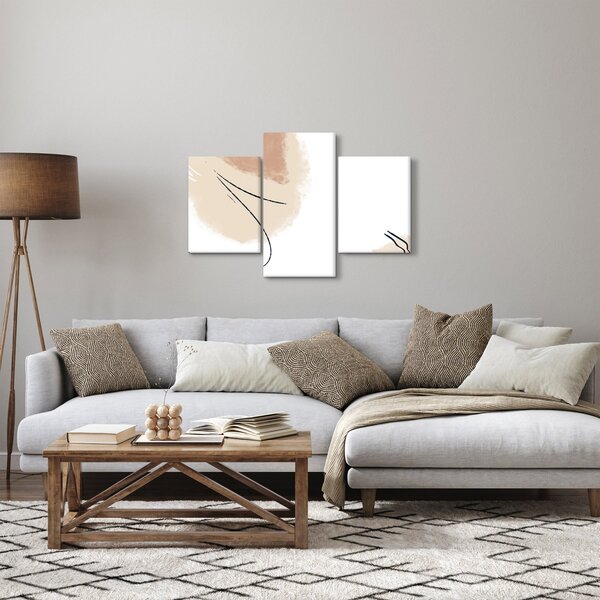 Kép - Fehér absztrakció (90x60 cm)