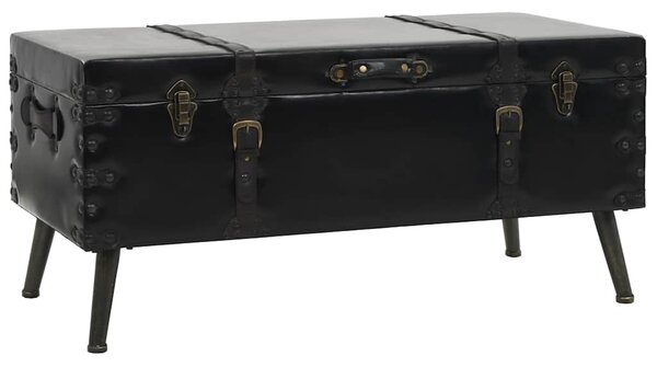 MDF és acél dohányzóasztal 102 x 51 x 48 cm