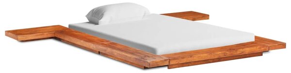 Japán stílusú tömör akácfa futon ágykeret 100 x 200 cm