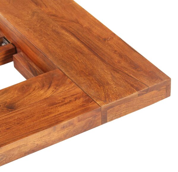 Japán stílusú tömör akácfa futon ágykeret 100 x 200 cm