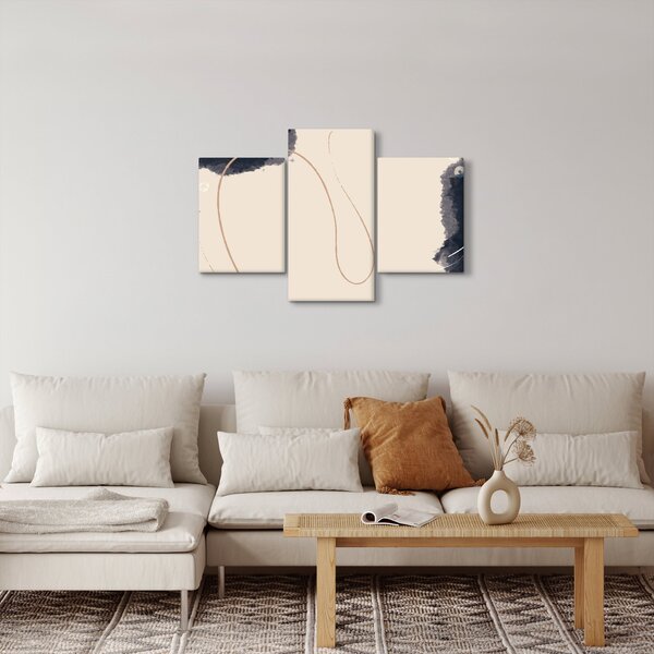 Kép - Bézs absztrakció (90x60 cm)