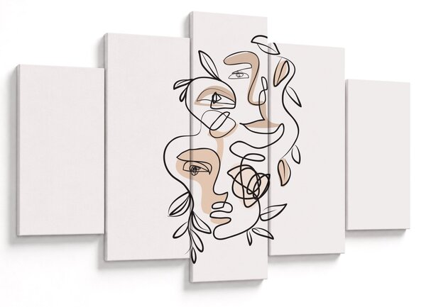 Kép - Line art arckezelés (150x105 cm)