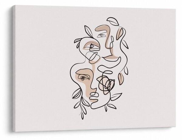 Kép - Line art arckezelés (70x50 cm)