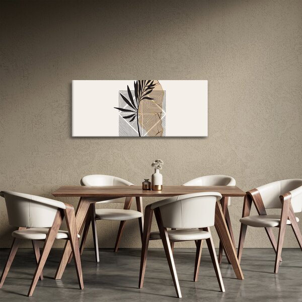 Kép - Absztrakció trópusi levelekkel N⁰1 (120x50 cm)