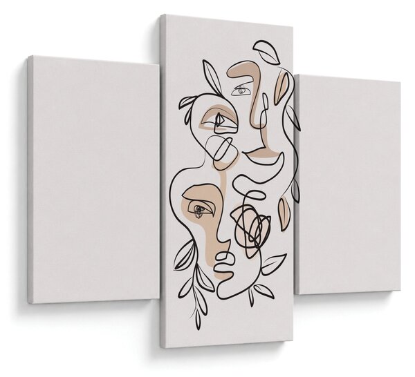 Kép - Line art arckezelés (90x60 cm)