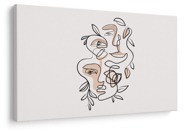 Kép - Line art arckezelés (90x60 cm)