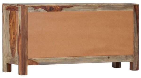 Szürke tömör akácfából tálalószekrény 100x30x50 cm