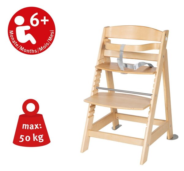 Világoszöld-natúr színű etetőszék Style Born Up 2in1 – Roba