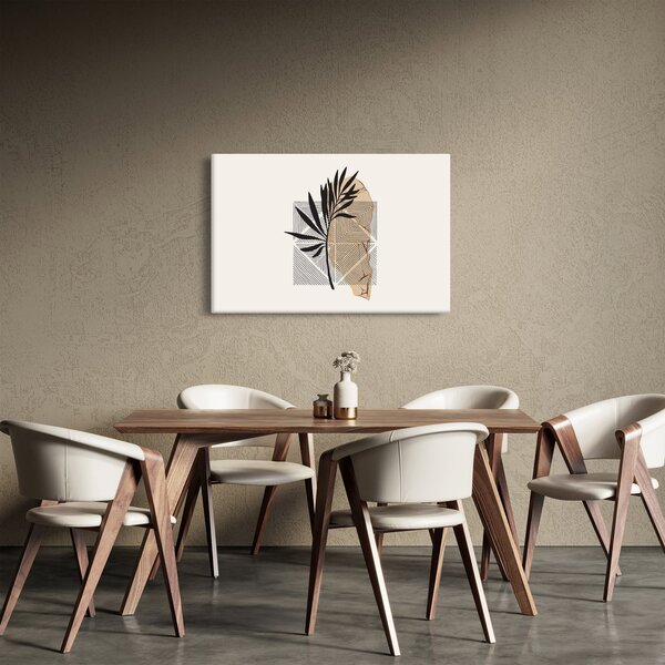 Kép - Absztrakció trópusi levelekkel N⁰1 (90x60 cm)