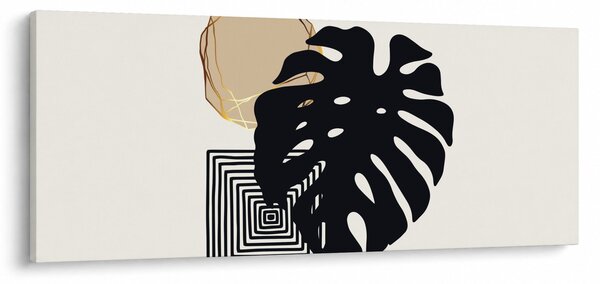 Kép - Absztrakció trópusi levelekkel N⁰2 (120x50 cm)