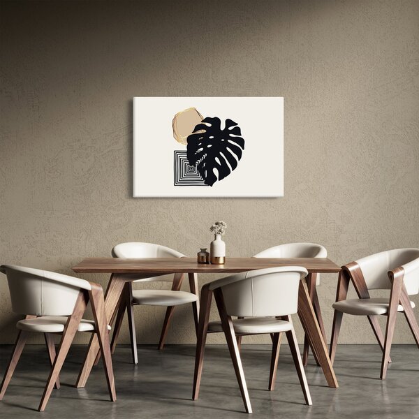 Kép - Absztrakció trópusi levelekkel N⁰2 (90x60 cm)