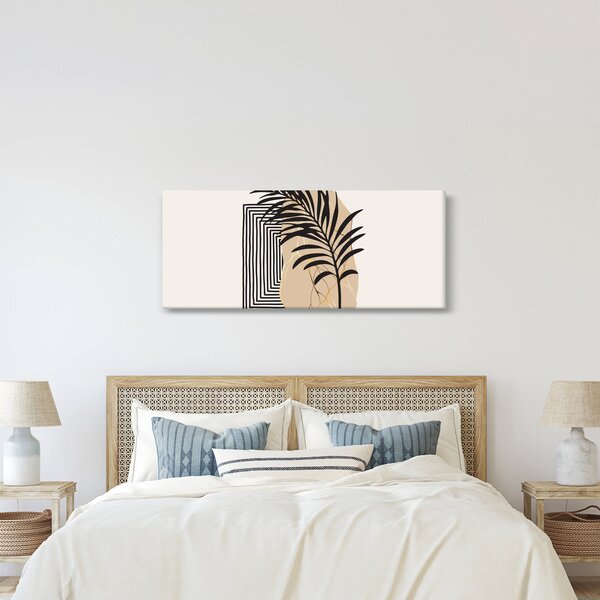 Kép - Absztrakció trópusi levelekkel N⁰3 (120x50 cm)