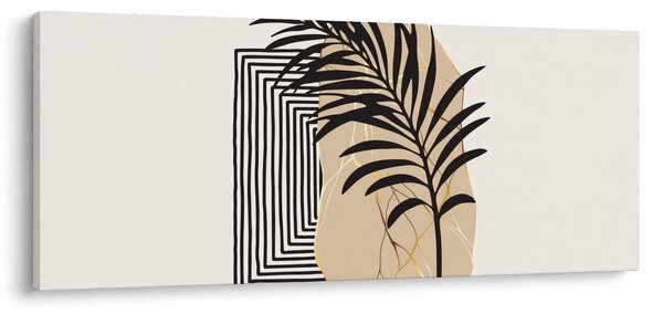 Kép - Absztrakció trópusi levelekkel N⁰3 (120x50 cm)