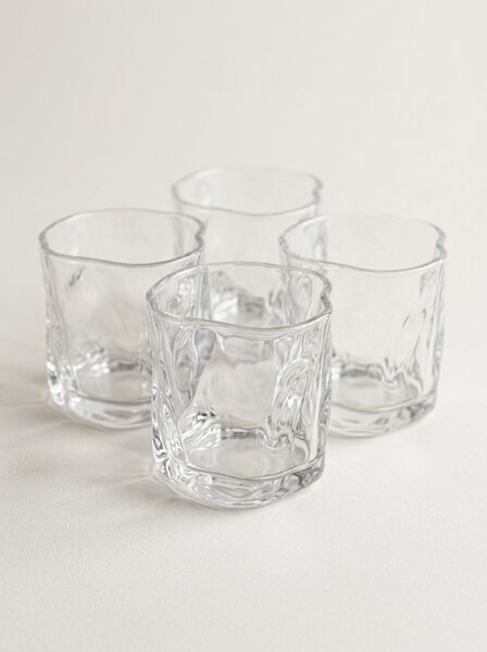 Sinsay - Szabálytalan formájú poharak 4 pack - clear