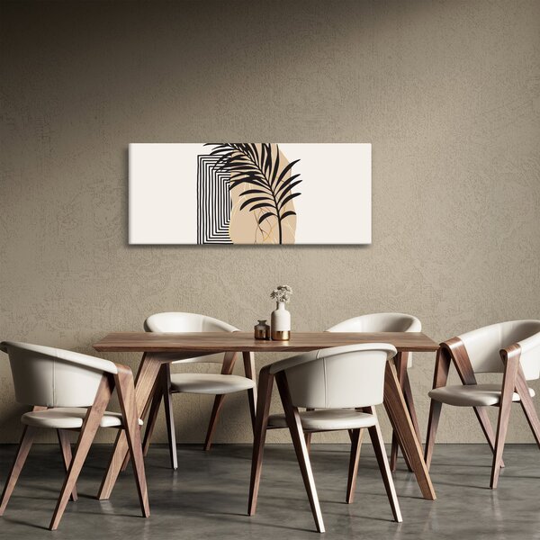 Kép - Absztrakció trópusi levelekkel N⁰3 (120x50 cm)