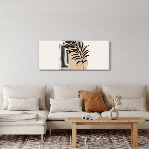 Kép - Absztrakció trópusi levelekkel N⁰3 (120x50 cm)