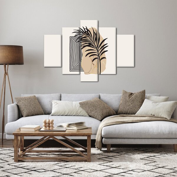 Kép - Absztrakció trópusi levelekkel N⁰3 (150x105 cm)