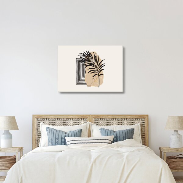 Kép - Absztrakció trópusi levelekkel N⁰3 (70x50 cm)
