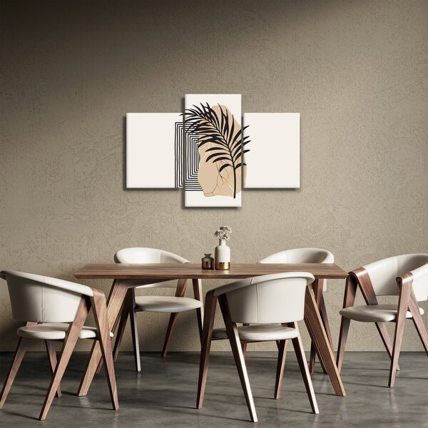 Kép - Absztrakció trópusi levelekkel N⁰3 (90x60 cm)