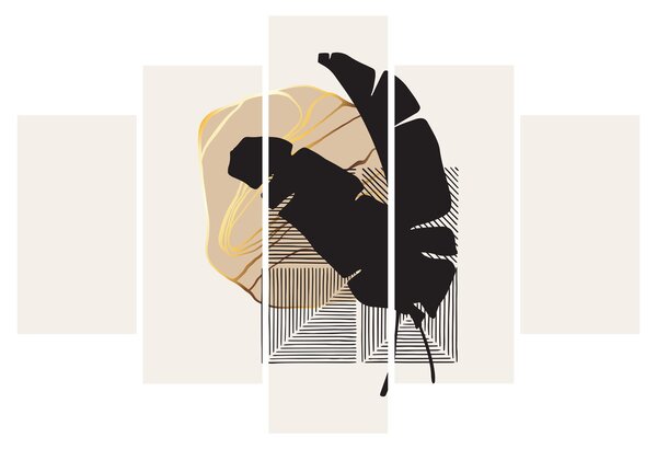 Kép - Absztrakció trópusi levelekkel N⁰4 (150x105 cm)