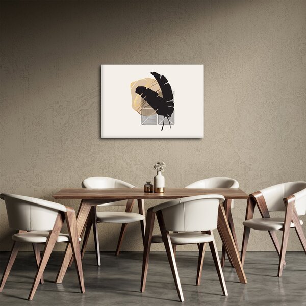 Kép - Absztrakció trópusi levelekkel N⁰4 (70x50 cm)