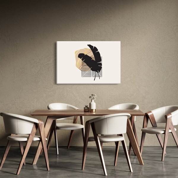 Kép - Absztrakció trópusi levelekkel N⁰4 (90x60 cm)