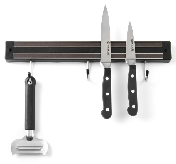 HENDI Késtartómágnes, 30cm, 3db akasztóval