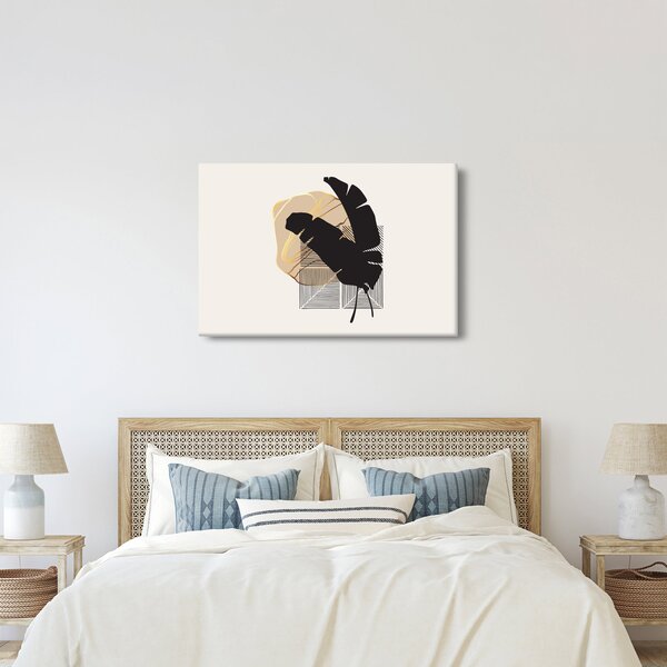 Kép - Absztrakció trópusi levelekkel N⁰4 (90x60 cm)