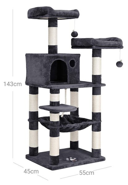 FEANDREA PCT15GYZ macskafa 143 cm füstszürke