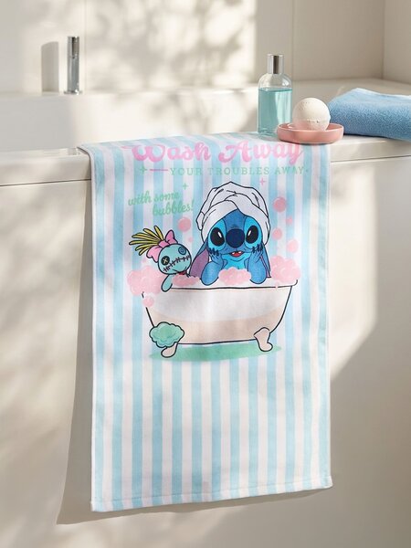Sinsay - Pamut törölköző Lilo & Stitch - halványkék